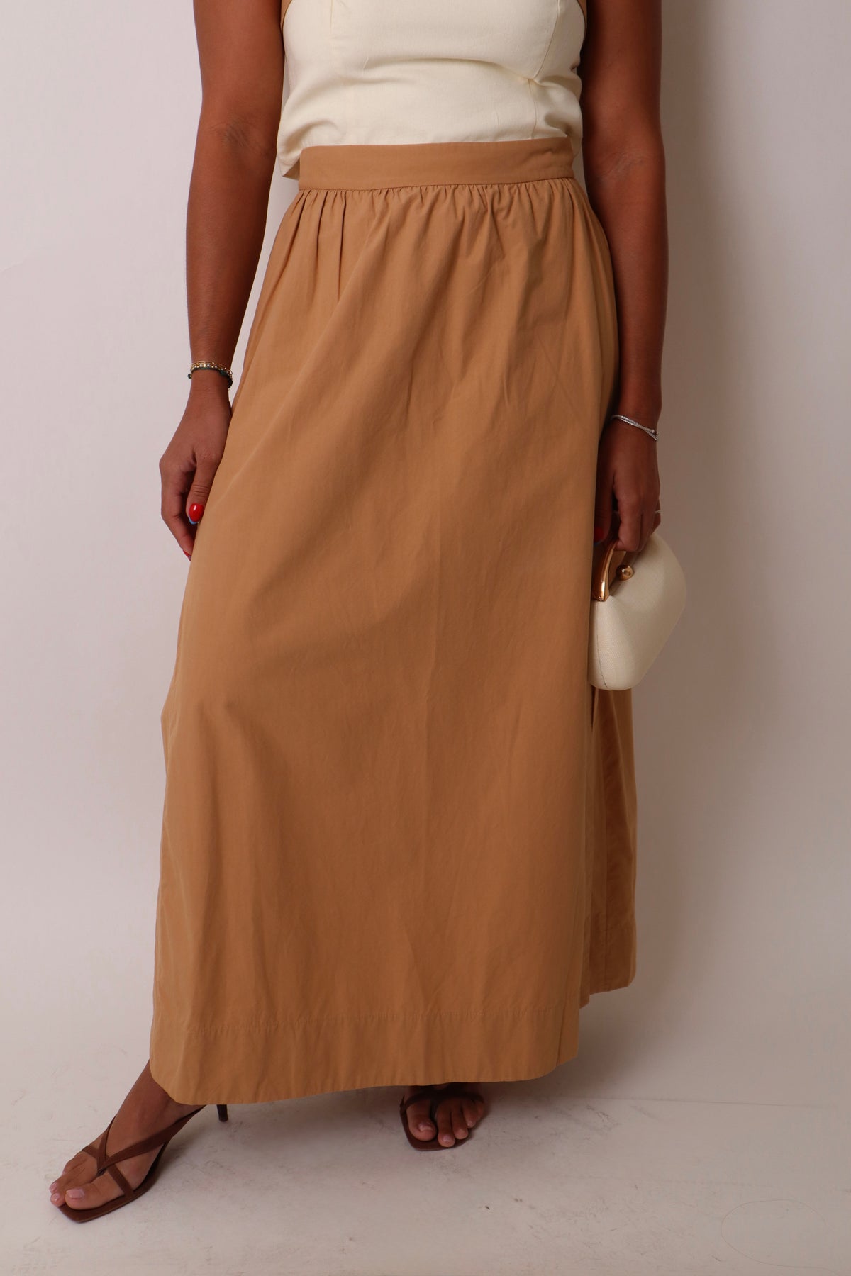 Side Slit Cropped Skirt