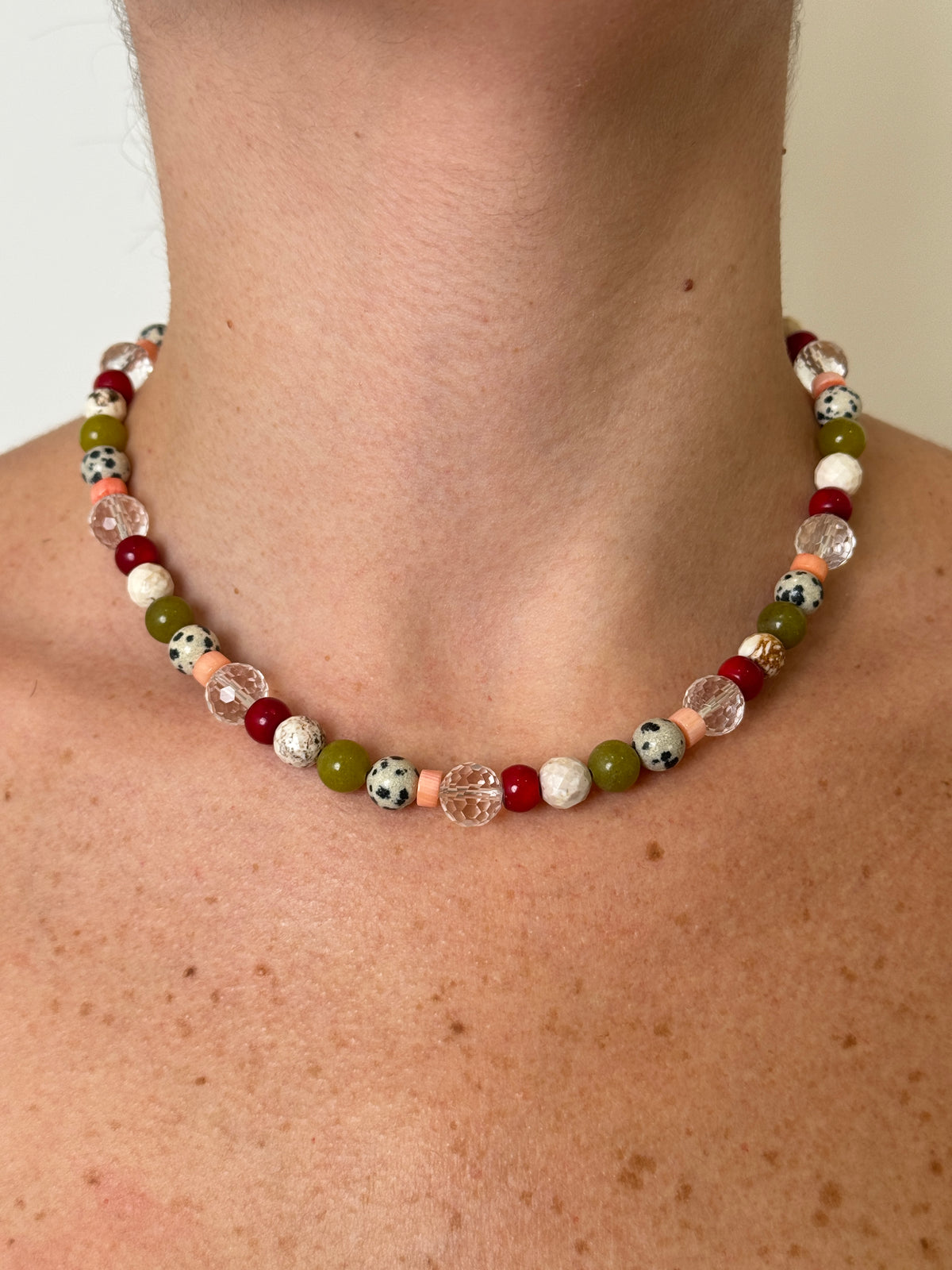 Red Dalmatian Necklace