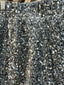 Grey Sequins Short