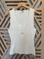 Ivory Ribbed Tank Top