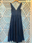 Denim Waist Design Long Dress