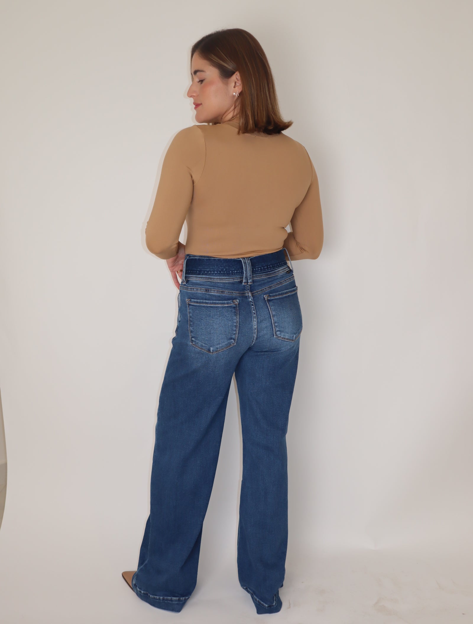 Highwaist Stretch Denim Pant