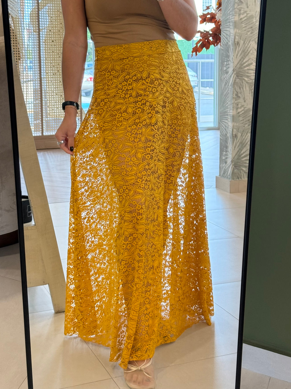 Lace Long Skirt