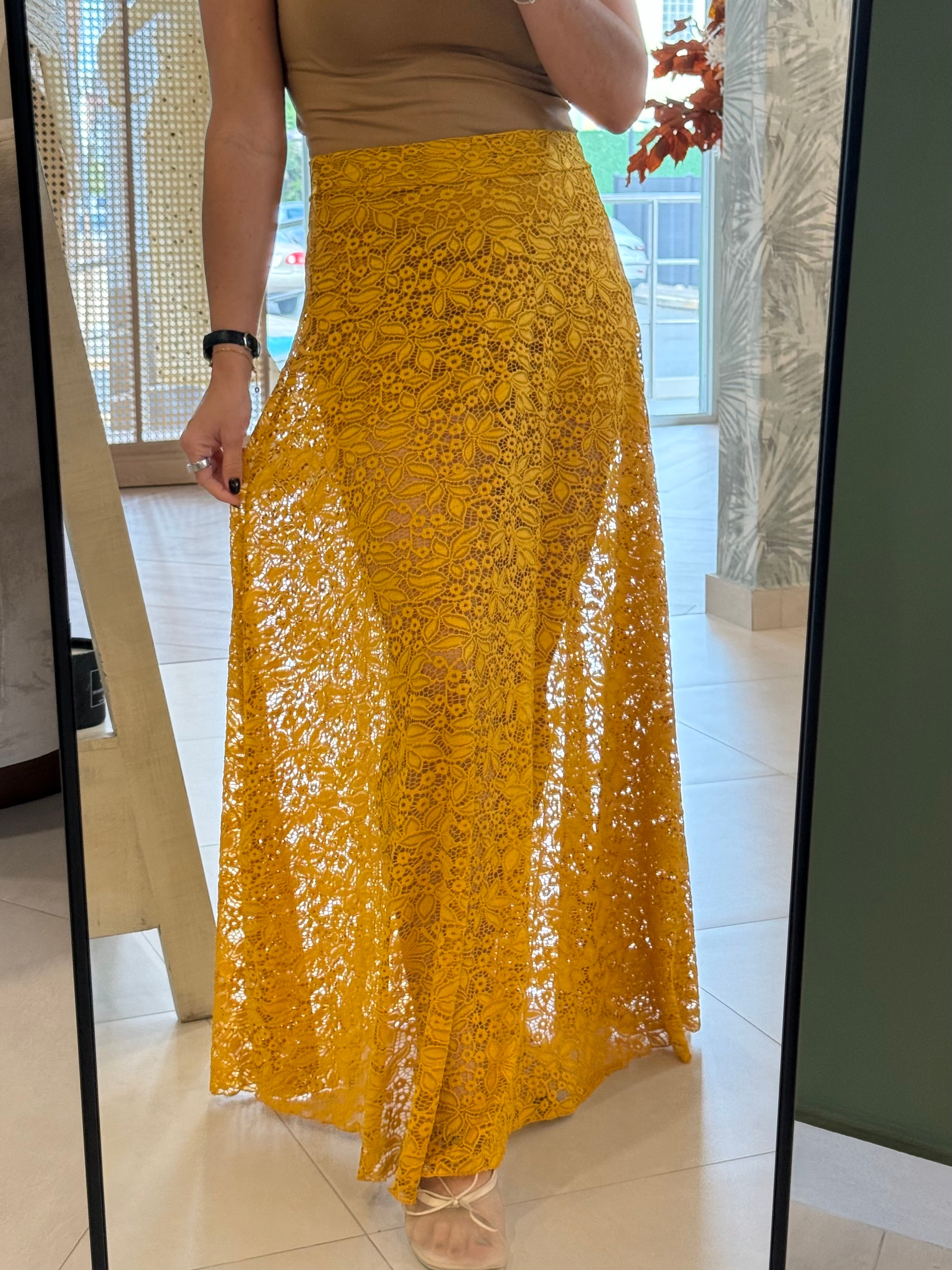Lace Long Skirt