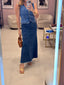 Dark Denim Long Skirt