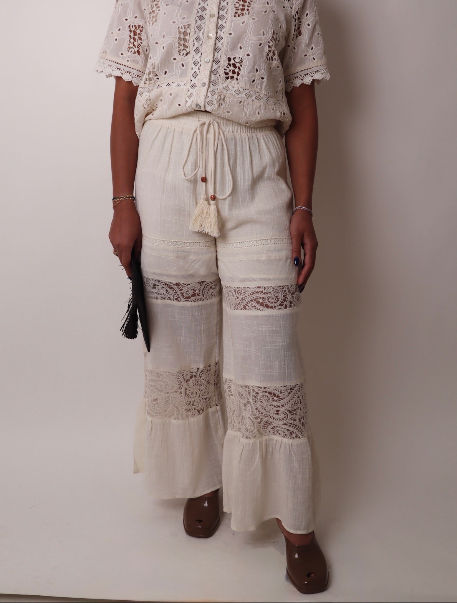 Wide Leg Tiered Pants