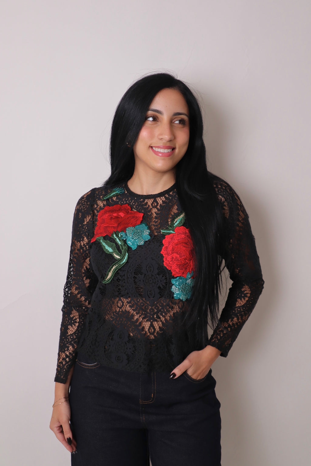 Romina Flowered Blouse