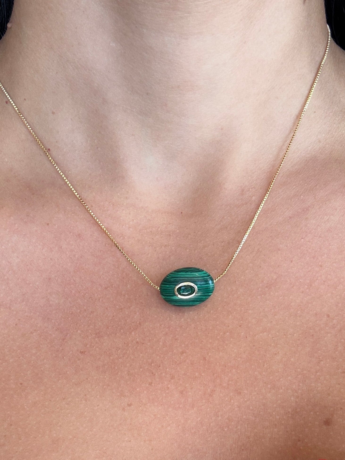 Malachite Stone Necklace