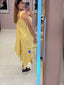 Mustard Satin Long Dress