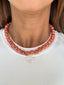 Beaded Conch Charm Necklace
