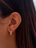 Teardrop Pave Huggie