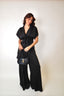 Black Ruffle Jumpsuit