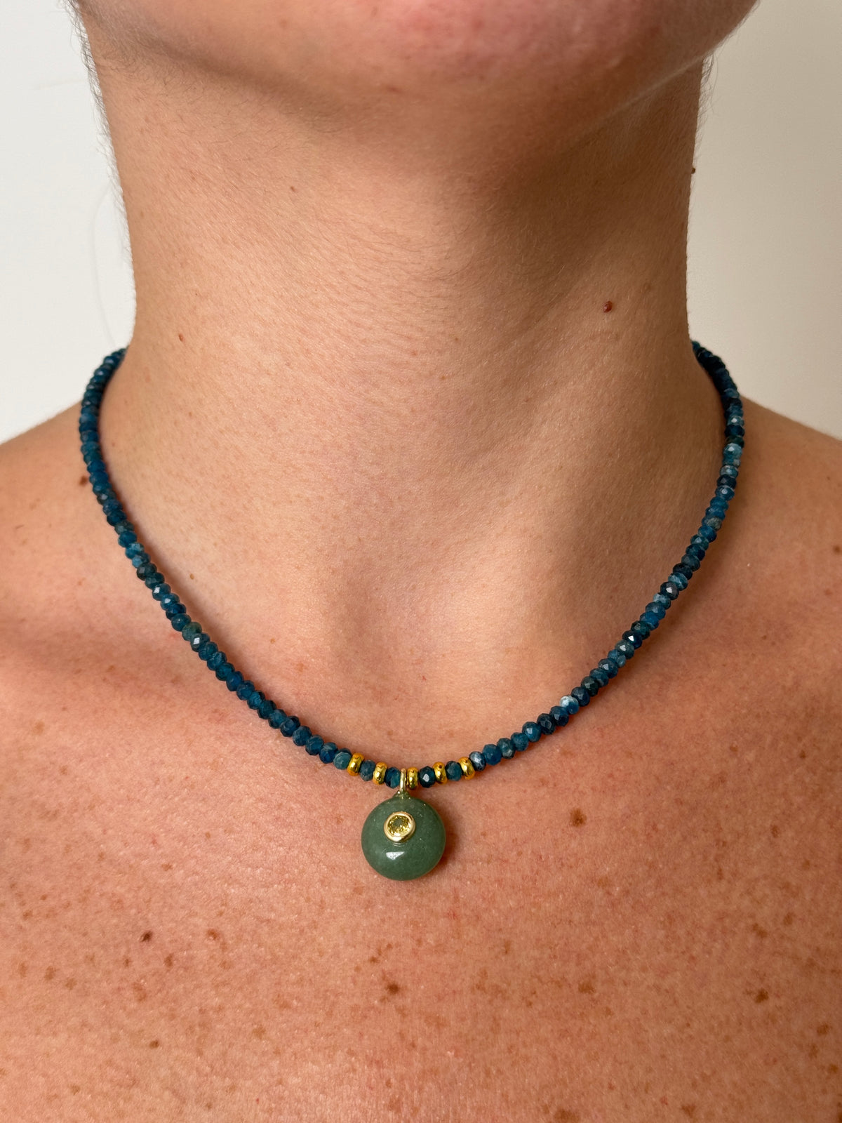Aqua Pendant Necklace