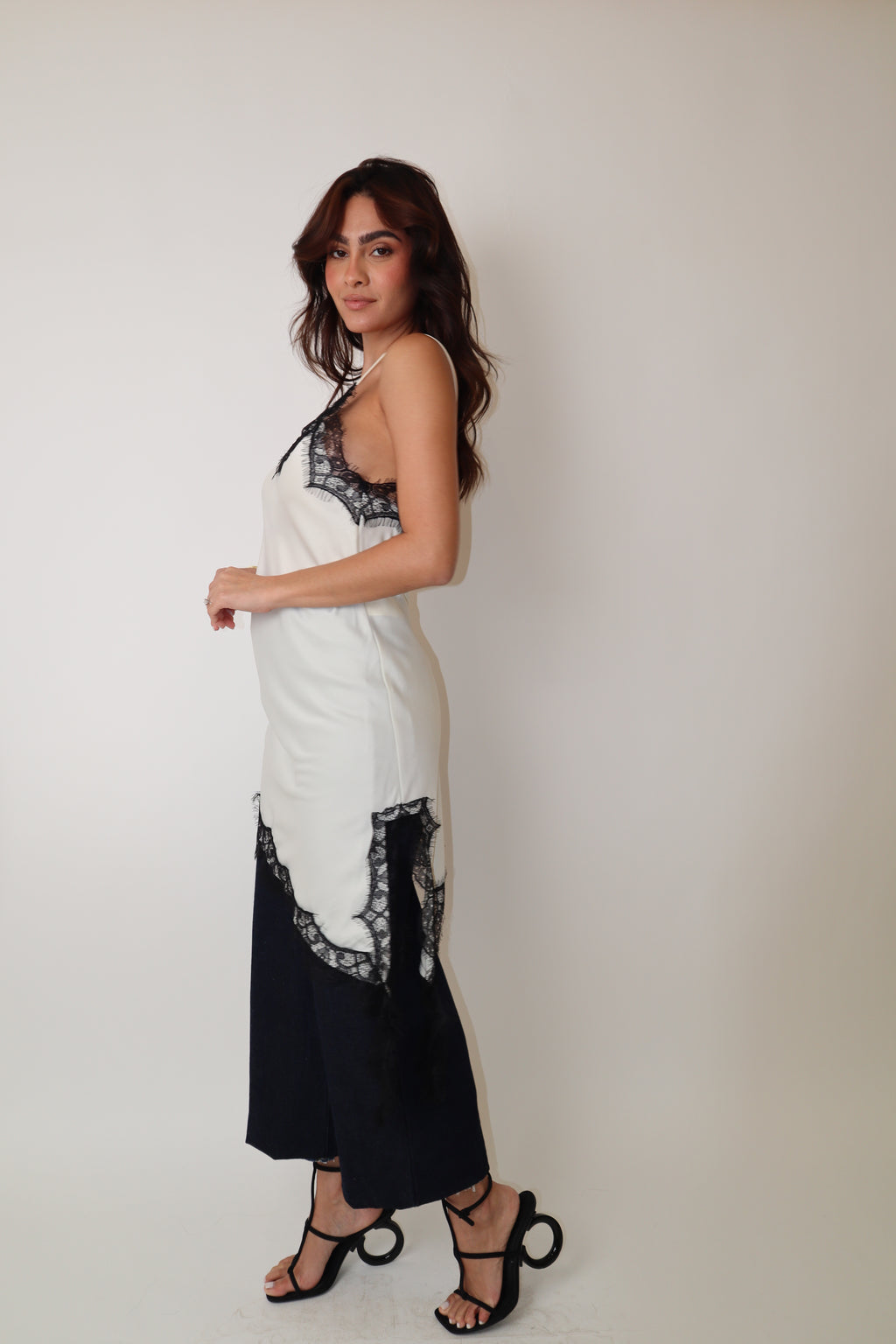 Black & White Lace Dress