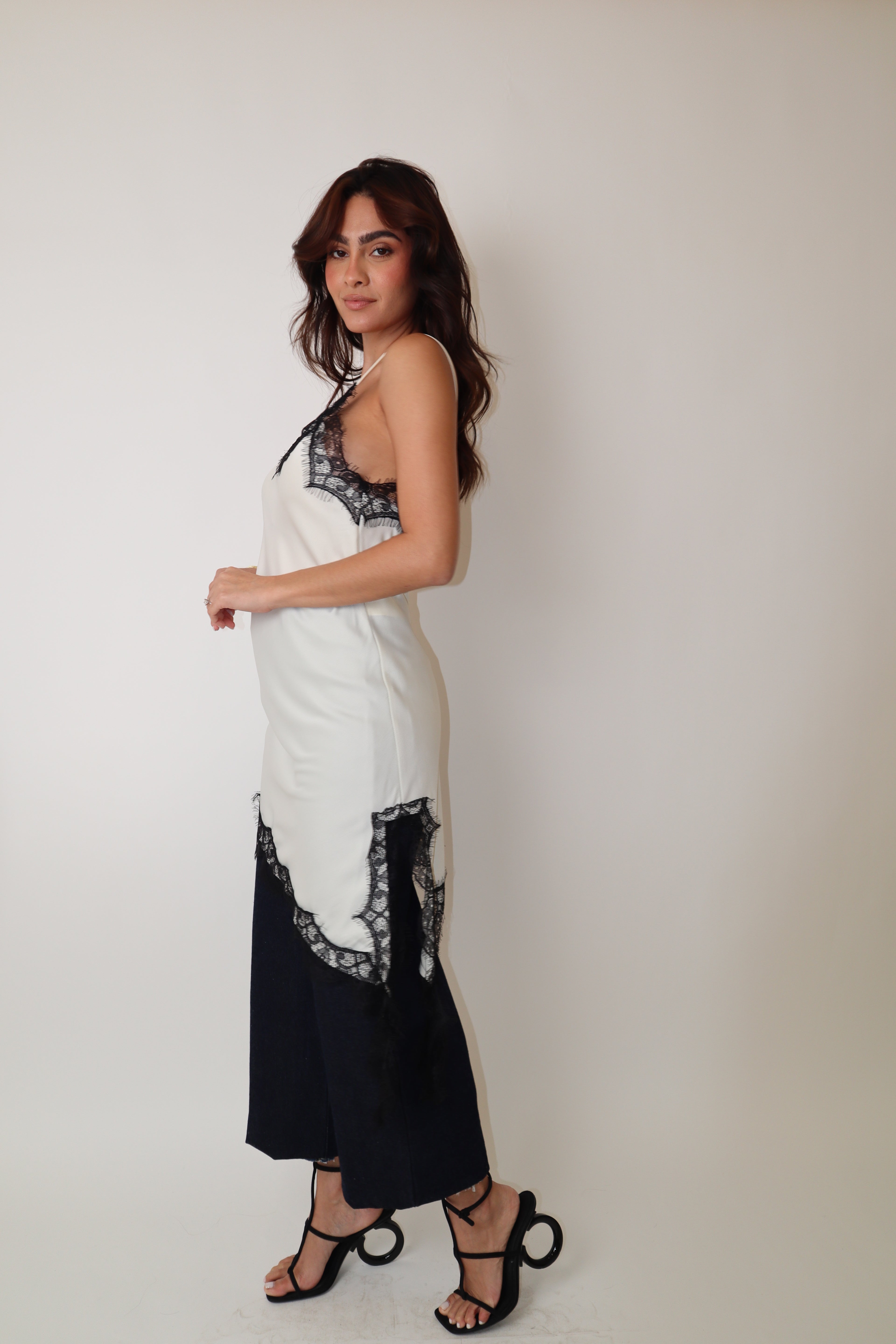 Black & White Lace Dress