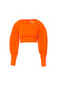 Square Neck Orange Top