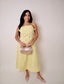 Stripe Flower Maxi Dress