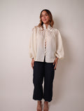 Eyelet Lace Long Sleeve Blouse