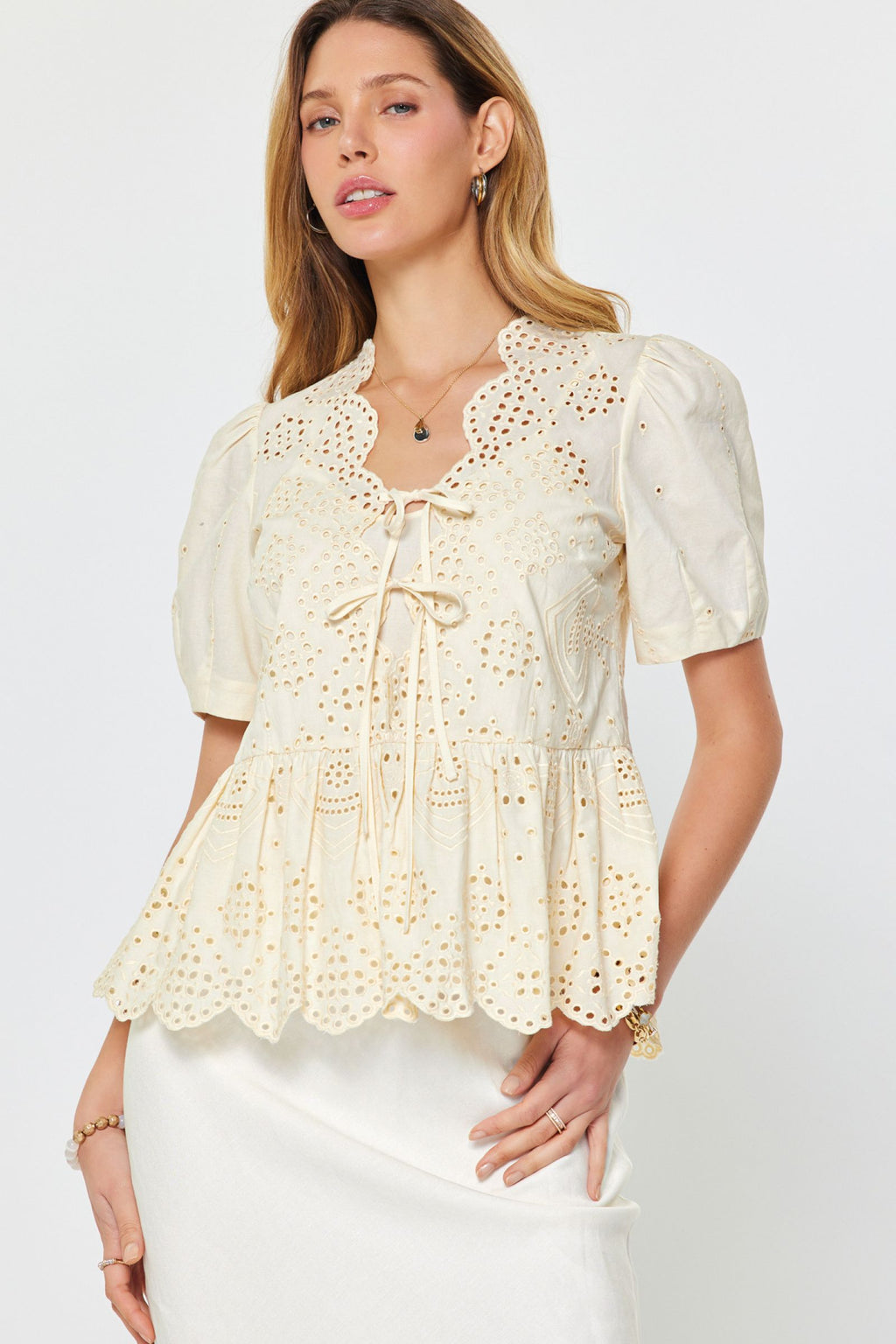 Eyelet Blouse
