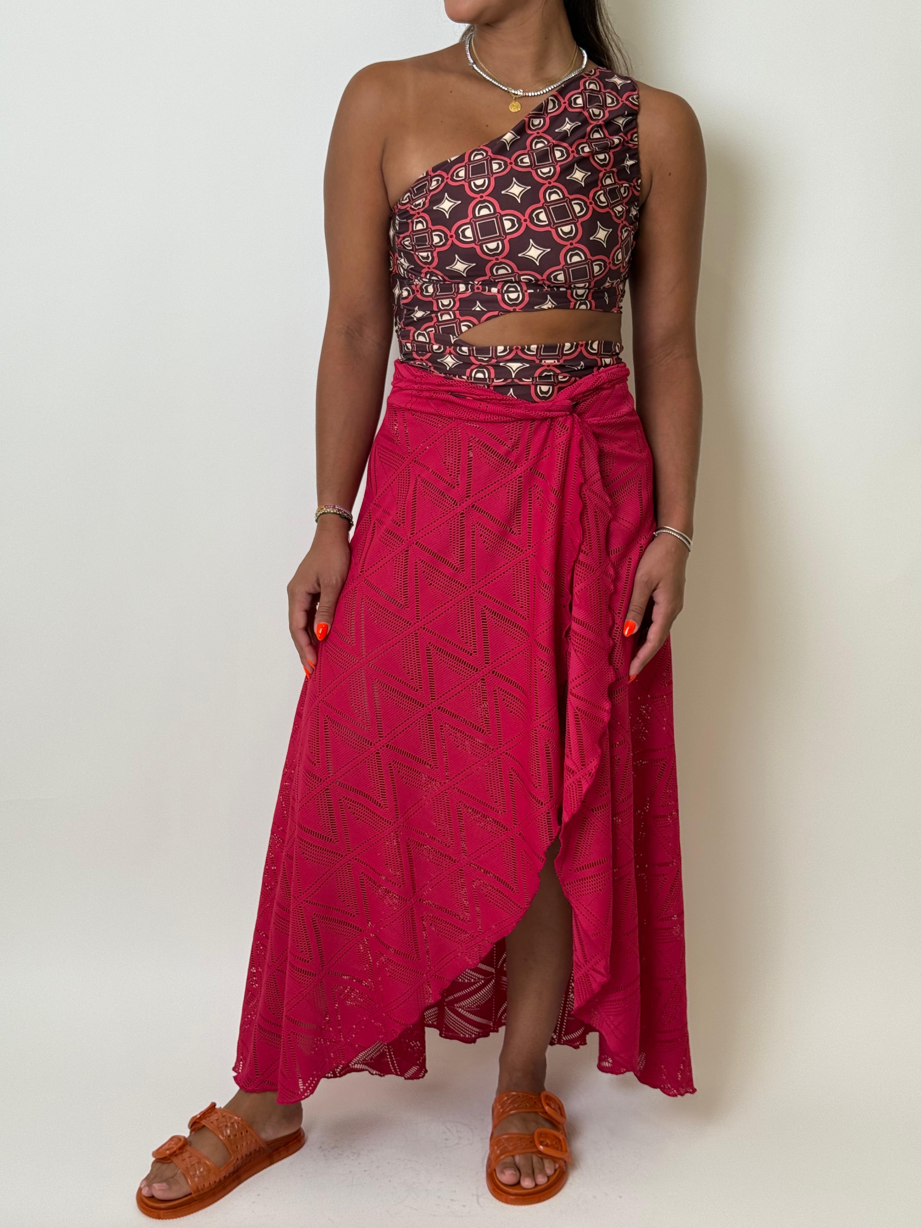 Pink Print Sarong