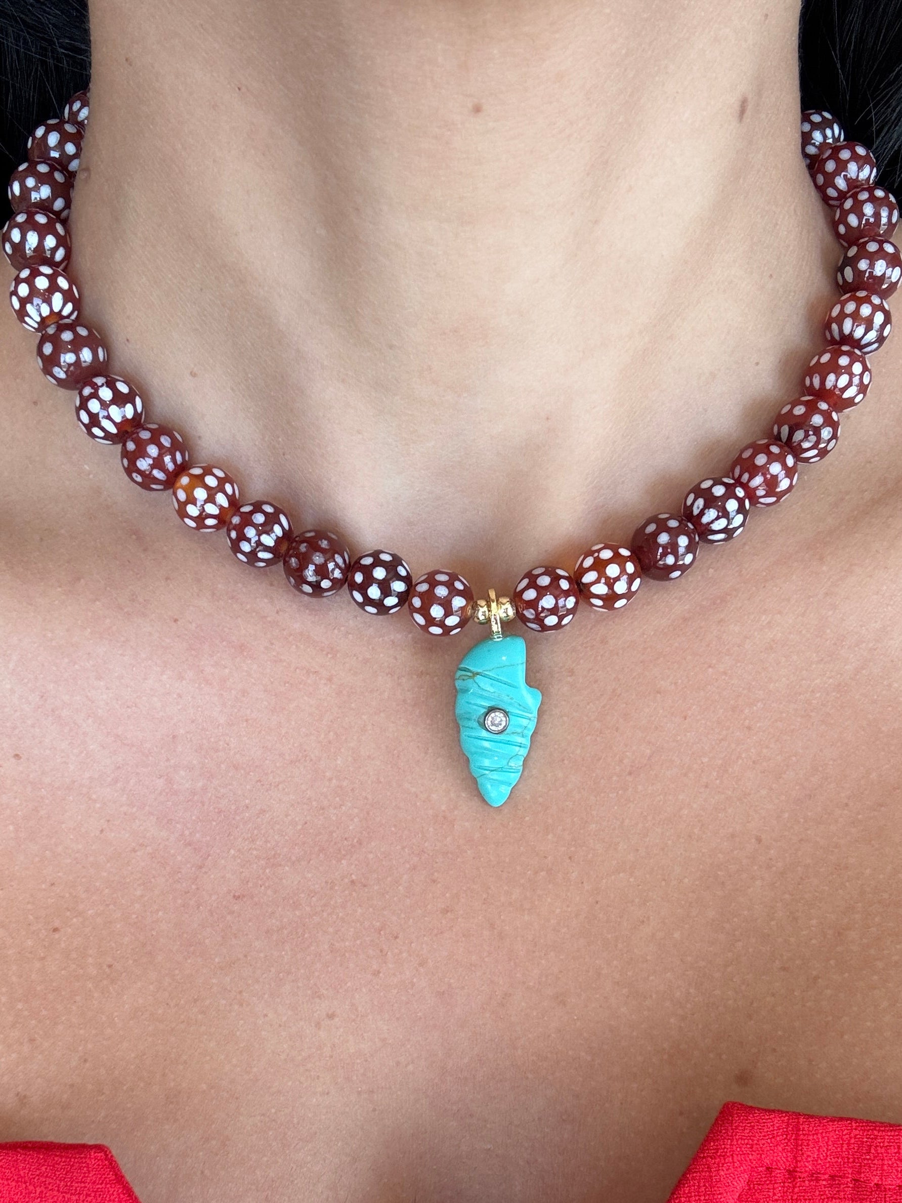 Dots Agate Necklace