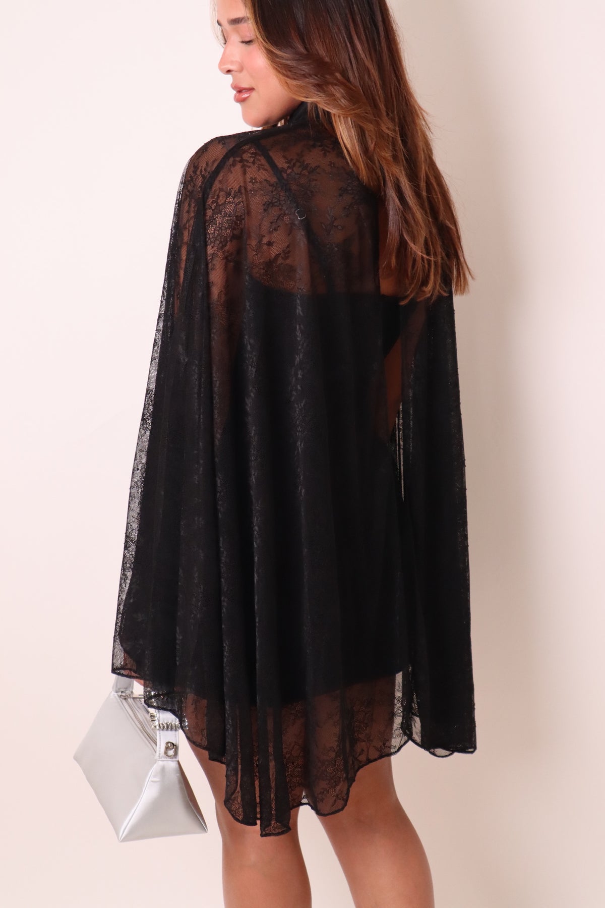 Evangeline Cape Mini Dress