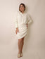 Ivory Button Shirt Dress