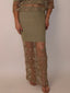 Olive Crochet Skirt