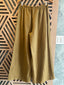 Light Brown Linen Straight Leg Long Pant