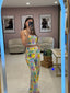 Vibrant Print Pant Set