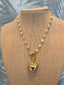 Gold Hearts & Pearls Necklace