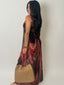 Black & Red Maxi Cover Up
