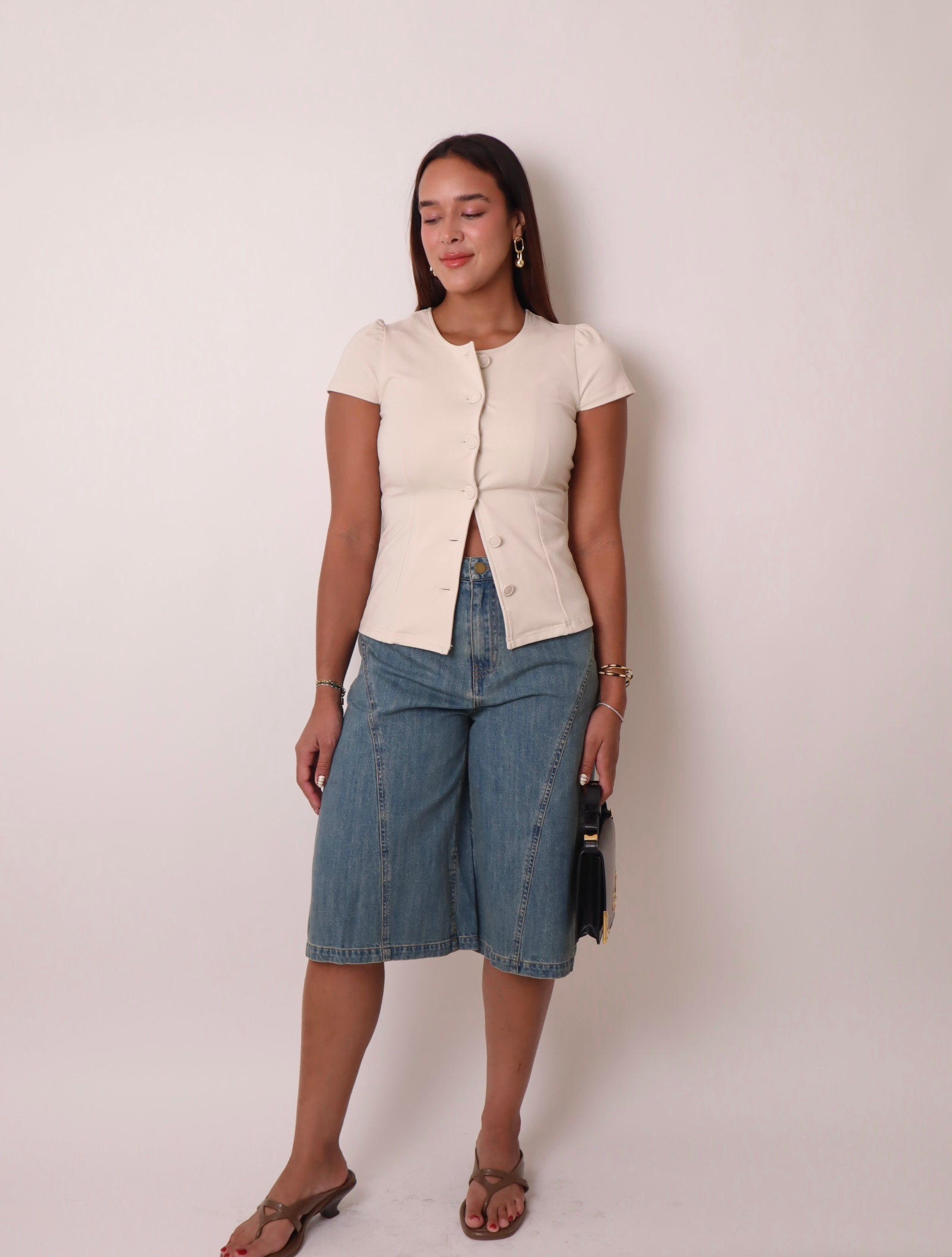 Denim Bermudas