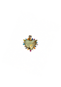 Heart with Rhinestones Charm