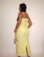 Yellow Lace Long Dress