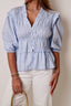 Bluebell Ruffle Peplum Blouse