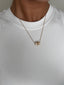 White Barrel Necklace