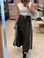 Green Track Long Skirt