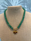 Jade Knotted Necklace with Unique Charm