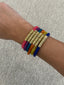 Gold and Colorful Beads Bracelets