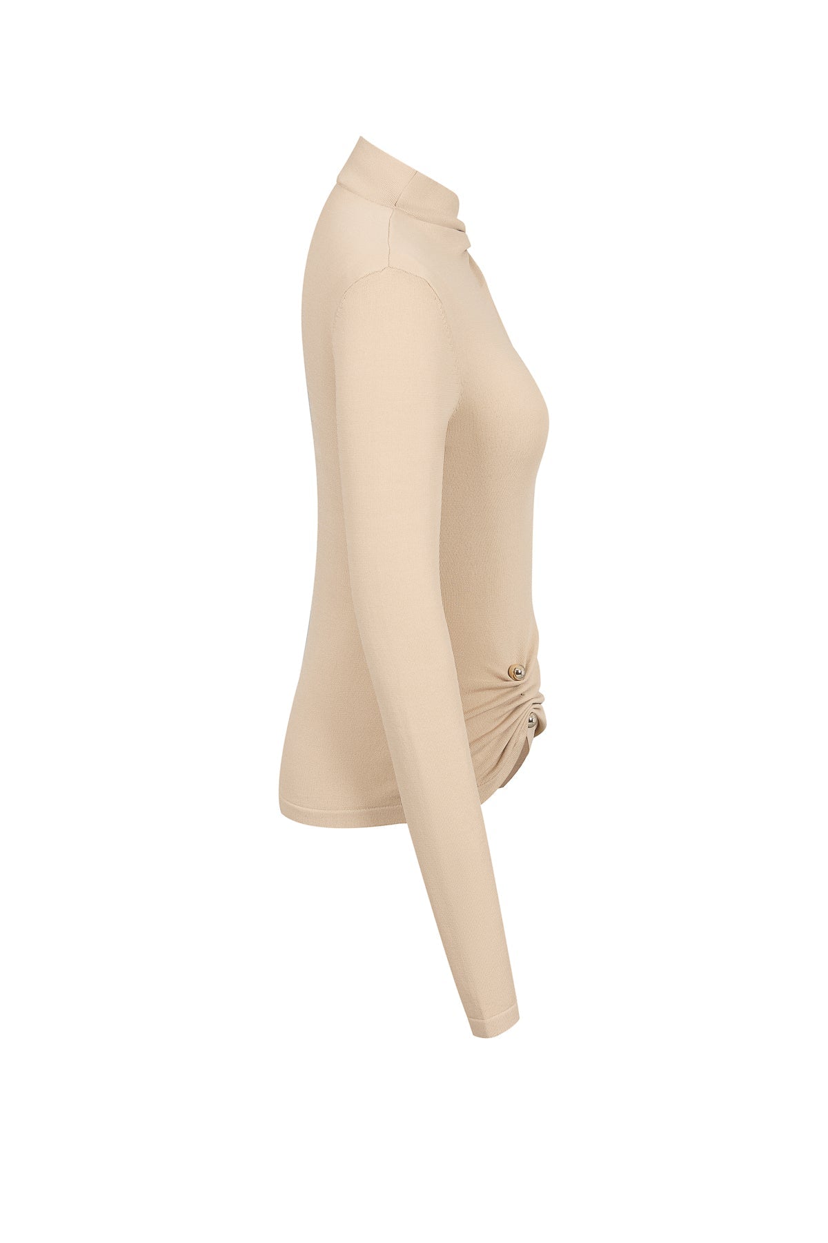 Long Sleeve Gold Trim Top