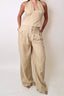 Cream High Waist Pants