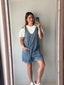 Denim Short Romper