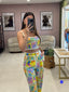 Vibrant Print Pant Set