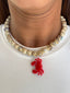 Beaded Lobster Charm Necklace