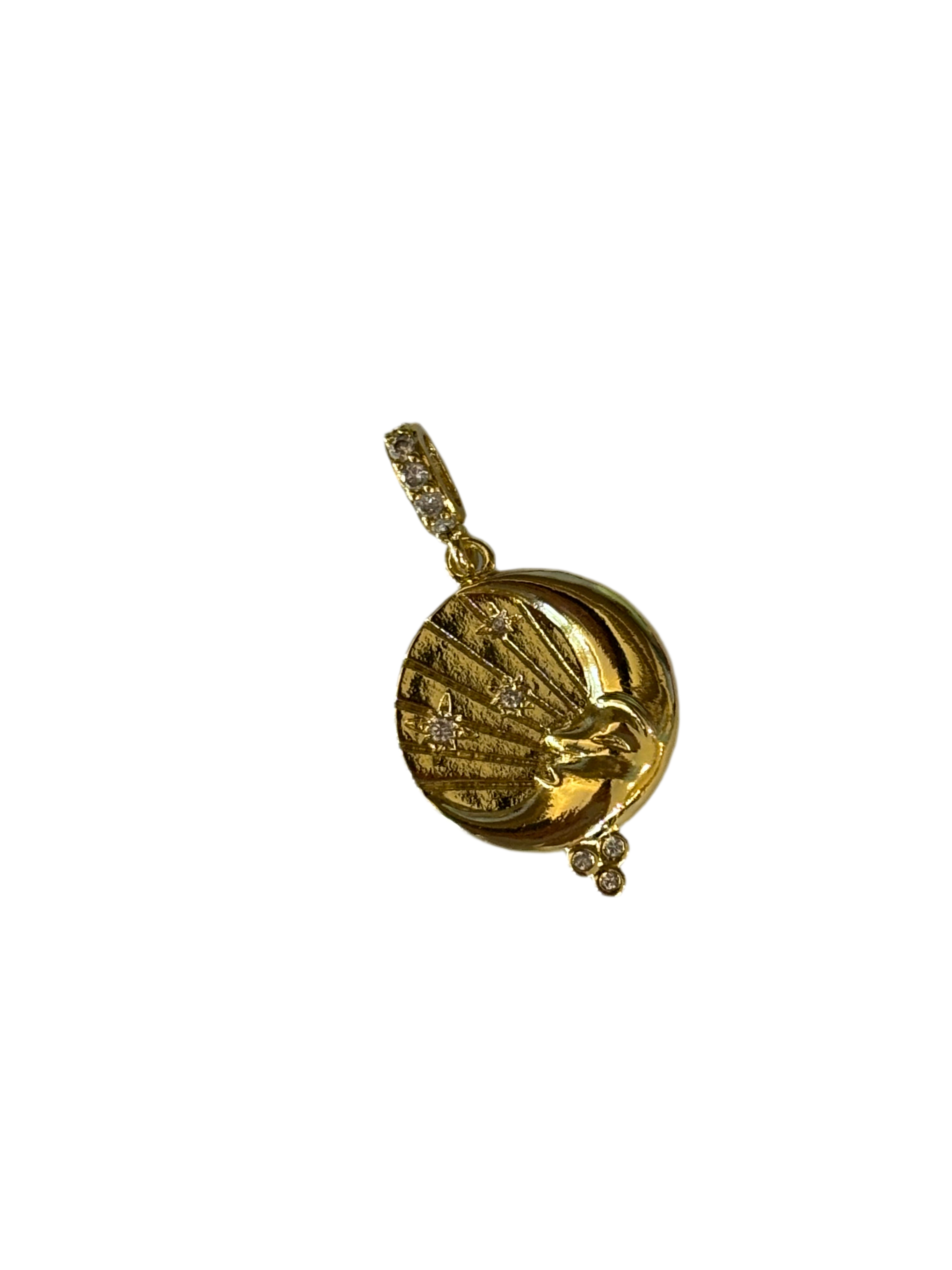 Gold Moon Charm