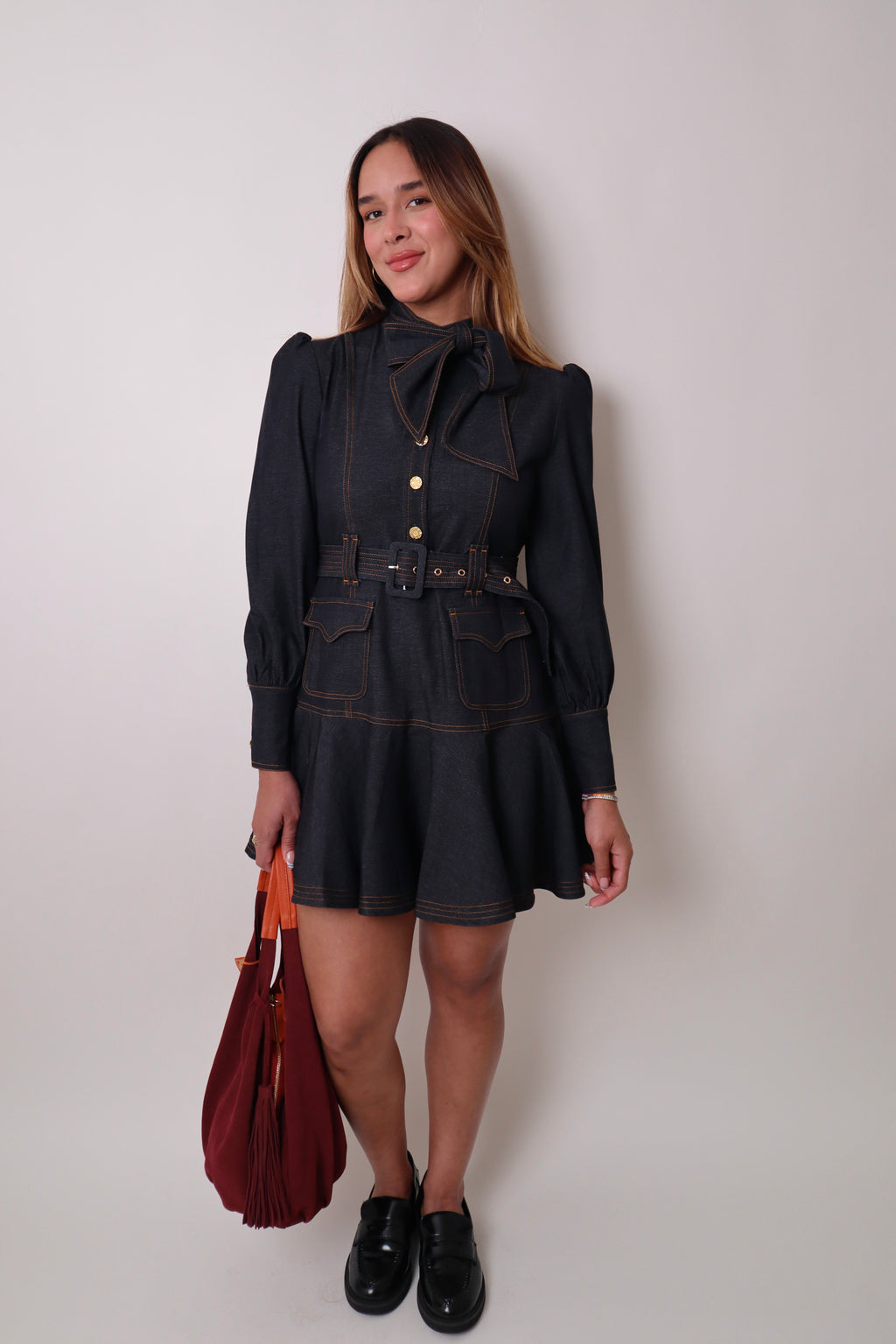 Long Sleeve Denim Dress