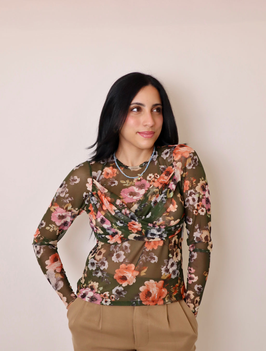 Sheer Flower Top