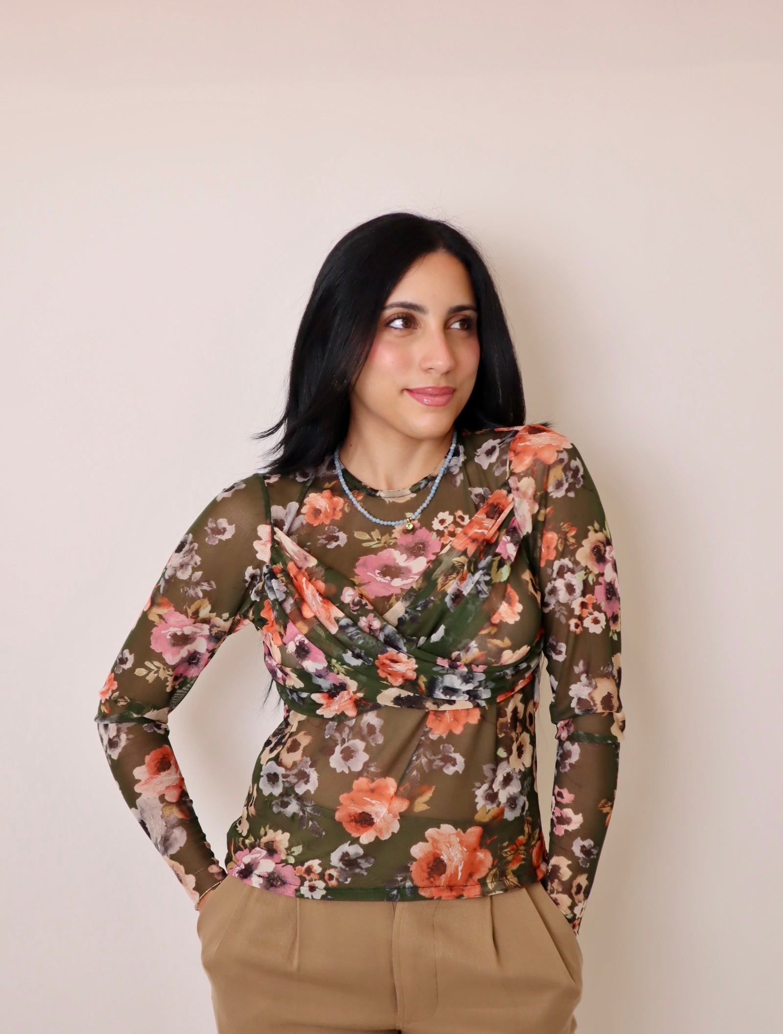 Sheer Flower Top