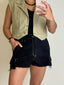 Black Cargo Short Pant